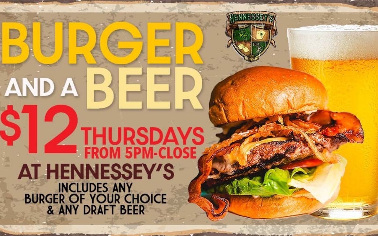 Burger & Beer Thursday’s!!