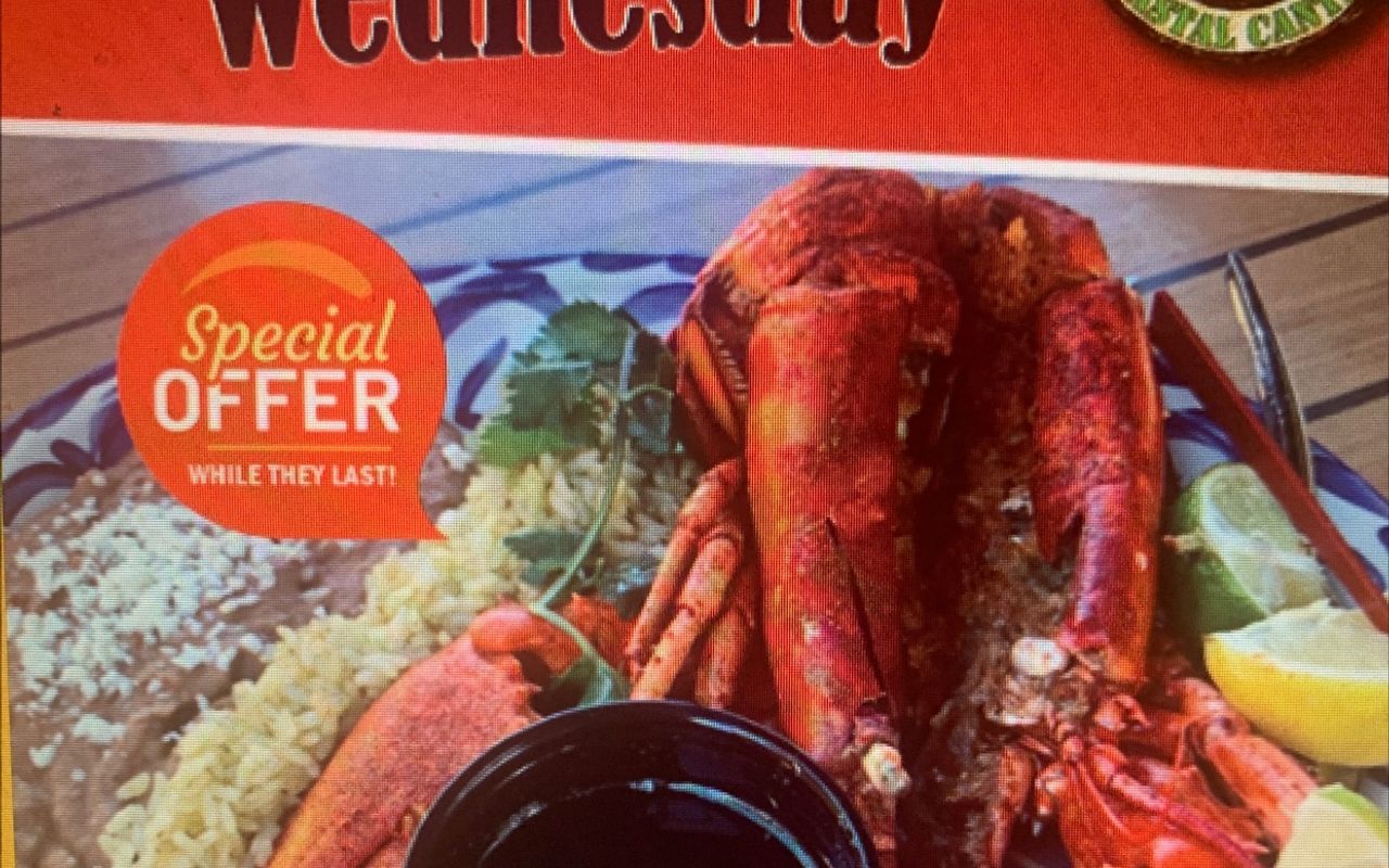Whole Lobster Wednesday Specials!!  