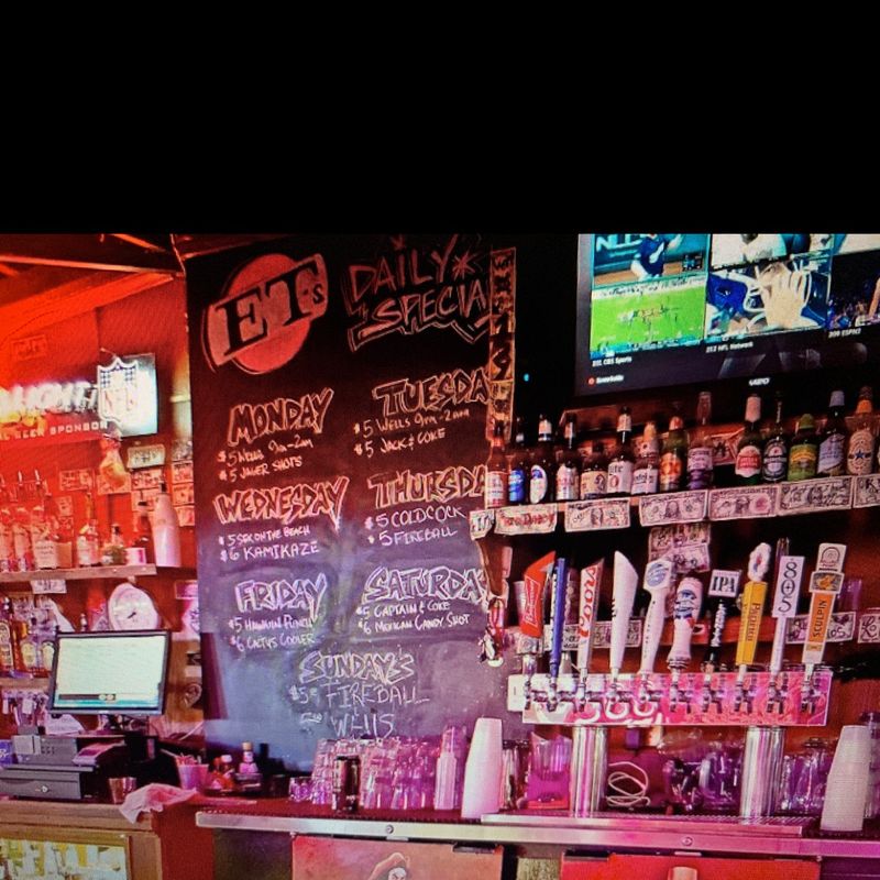 ET's Sports Lounge-NO FB, Instagram or email. Dive bar with no events or specials